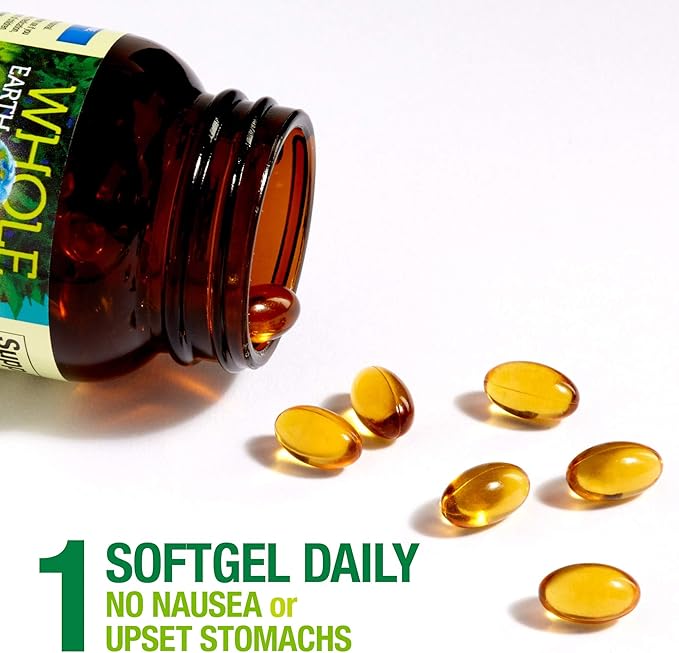 Whole Earth & Sea from Natural Factors, Sunflower Vitamin E, Whole Food Supplement