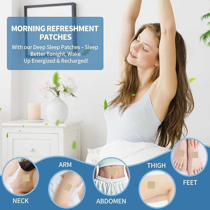 Sleep Patches for Adults, Upgraded Sweet Dream Patch with Natural Plant Extract, Sleeping Patches for Night Rest, Gentle Deep Rest Formula, Morning Refreshment,Comfort for Men & Women (60 PCS)