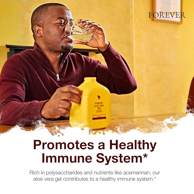 Forever Living - Aloe Vera Juice - Lemon Lime Flavor, Pure Inner Leaf Gel Drink for Digestive Health and Immune Support, 1 Liter