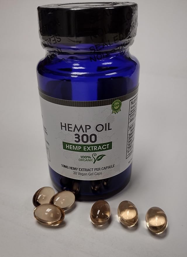 Hemp Oil Capsules 30ct - 100% Organic Hemp Extract Drops - Rich in Omega Fatty Acids 3 6 9 - Ultra-Pure CO2 Extracted - Grown and Made in USA - with MCT Oil