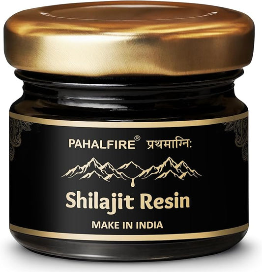 Shilajit Pure Himalayan Resin Gold Grade 400mg Pr Serving 100 Days Supply Wild harvested in India with Lab Test Report Fulvic Acid 85 Trace Minerals 40gm
