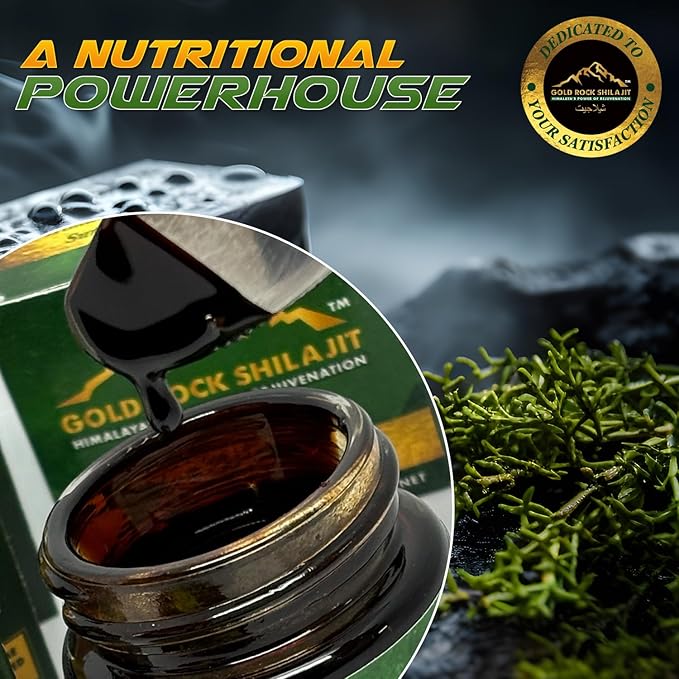 Pure Himalayan Sundried Shilajit Live Resin 15g - Authentic Gold Graded Himalayan Shilajeet Resin