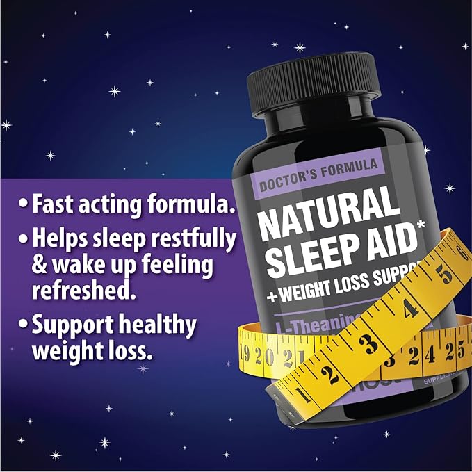 Natural Sleep Aid Supplements with Magnesium,L theanine & Garcinia | Sleep Pills for deep & Restful Sleep for Adults | Non-Habit-Forming | Helps Fall Asleep Fast Stay Asleep Longer | 60 Tabs