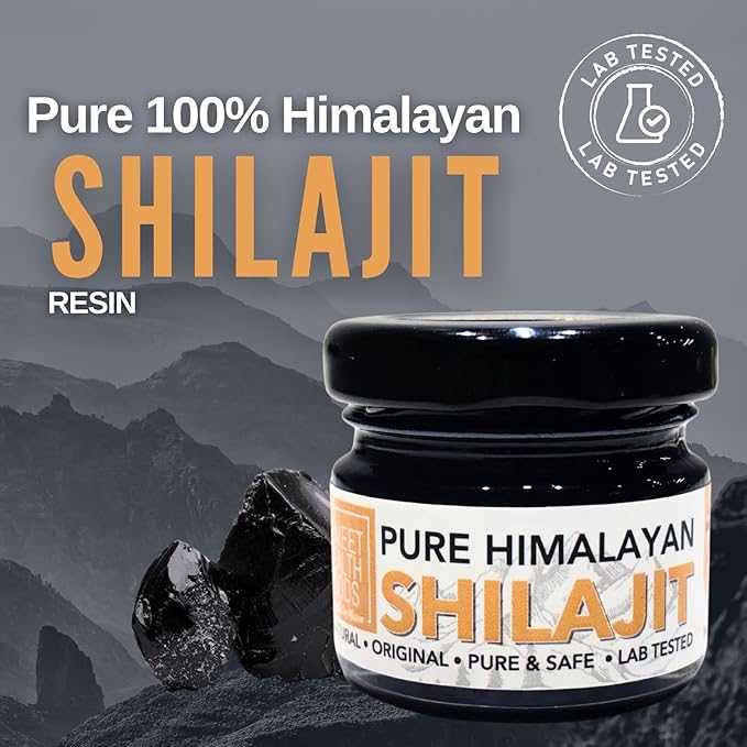 SHF Himalayan Shilajit Resin 30g, Pure Organic Potent Gold Grade Himalayan Shilajit Resin, Energy & Immune Support, Natural Source of Fulvic Acid & 85+ Trace Minerals for Men & Women 30g