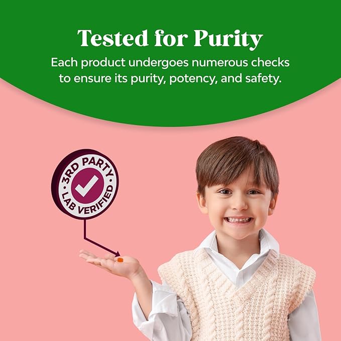 High Prebiotic Fiber Gummies for Kids - Dietary Fiber Supplements for Digestion & Constipation - Chicory Root Kids Immune Gummies - Non-GMO & Vegan Digestive Nutritional Supplements - 60 Count