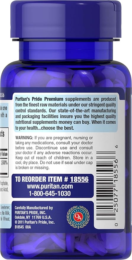Puritan's Pride Biotin 7500 mcg, Healthy Hair Support, 100 Count, 100 Count (Pack of 1)