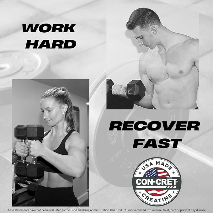 CREATINE HCl Powder for Men and Women, Muscle Strength, Brain Performance, Heart Health & Immune Support - Raw Tart Taste, 90 Servings