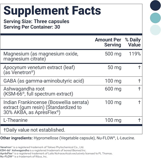 Zenful Sleep Supplement | Natural Deep Sleep Aid with KSM-66® Ashwagandha, Venetron® & AprèsFlex® | Supports Relaxation, Cortisol Balance & Stress Reduction | 30 Servings (90 Capsules)