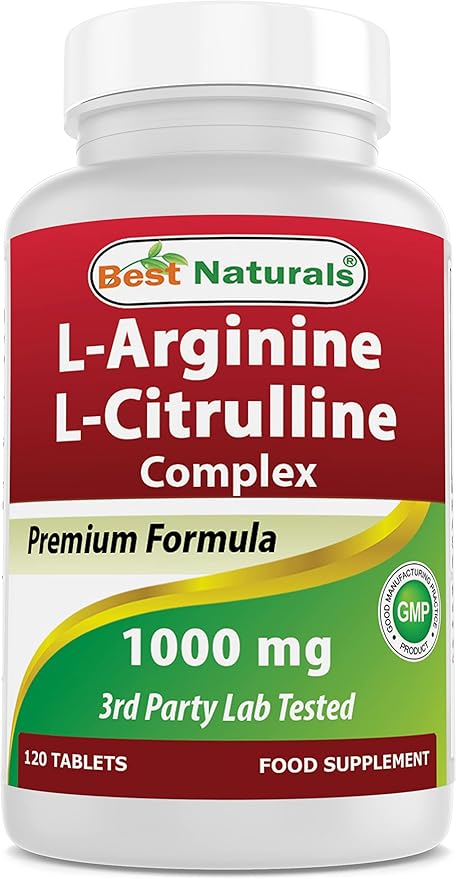 Best Naturals Arginine Citruline Complex 1000 Mg 120 Tablets