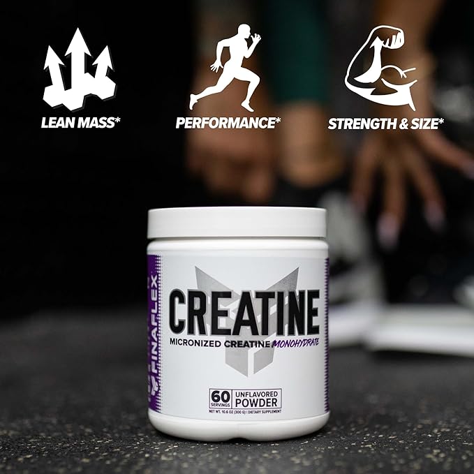 FINAFLEX Pure CREATINE, Unflavored - 10.6 oz, Pack of 2 - Promotes Muscular Strength, Size & Performance - 100% Pure, Micronized Creatine Monohydrate - 120 Total Servings