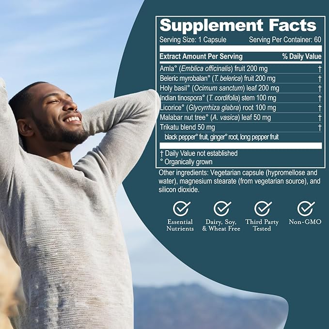 ruved Joylift, Uplifting Herbal Formula with Saffron, Berberine and St. John’s Wort, Promotes Calm and Positive Outlook, Ayurvedic Herbal Supplement, 60 Vegetarian Capsules.