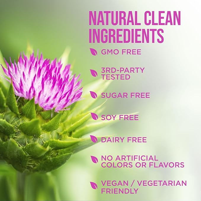 Milk Thistle Extract - Liver Cleanse Detox & Repair Formula with Dandelion Extract 1000mg - Herbal Liver Supplement - Nature's Milk Thistle w/Silymarin Marianum, Supports Liver Health - 120 Capsules
