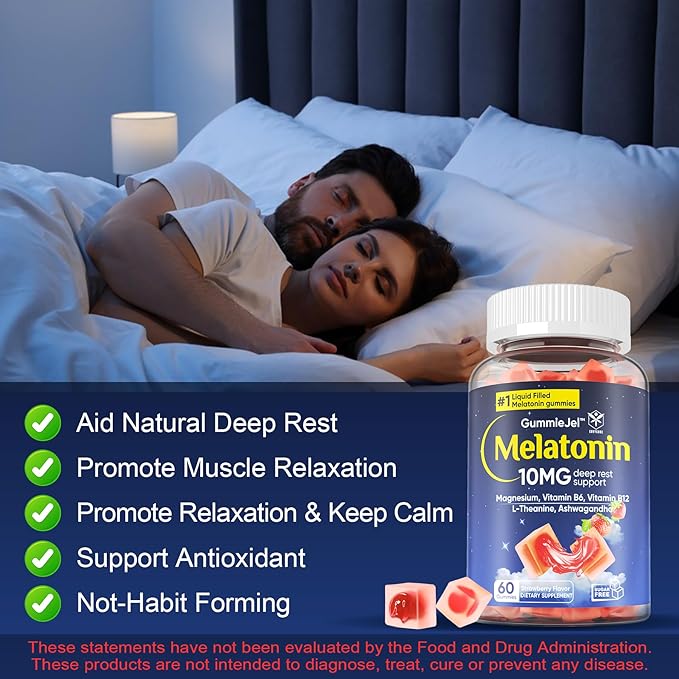 Omega 3, Melatonin Gummies, 3 Pack