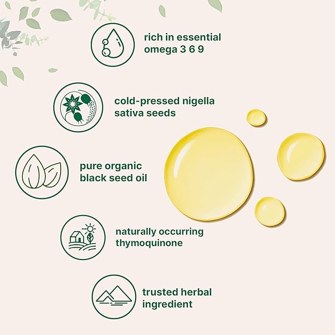 Micro Ingredients Organic Black Seed Oil, 16 fl oz | Cold Pressed from Nigella Sativa Seeds | Rich in Thymoquinone & Omega 3 6 9 | Immune, Joint, Hair & Skin Support | Pure Virgin Oil, Non-GMO