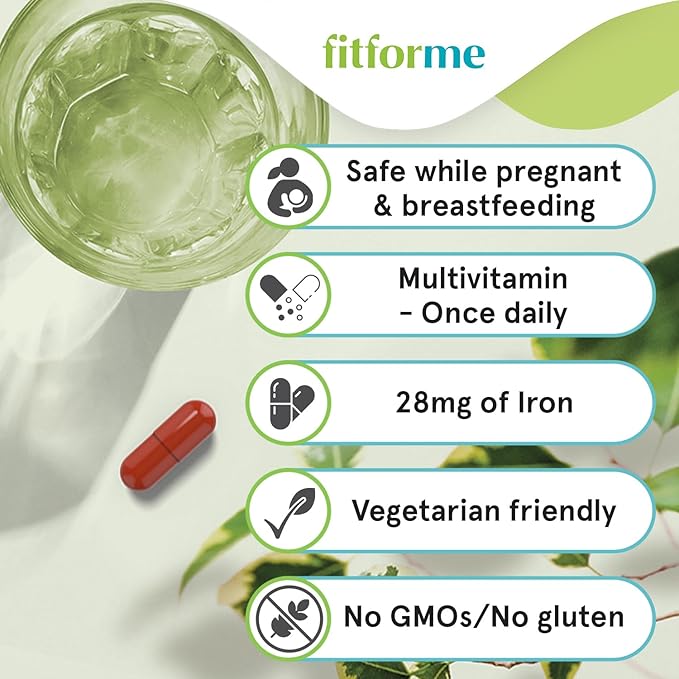 FitForMe Bariatric Multivitamins with Iron After Gastric Sleeve - One a Day WLS Optimum Capsule Starter Pack - 30 Days Supply of Vitamins & Minerals, Scientifically Proven