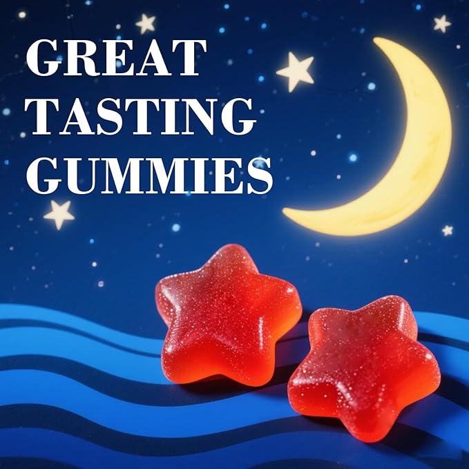 Natural Aid Gummies - 60 Gummies, Relax and Sleep - Vegan, Gluten Free, Non-Addictive