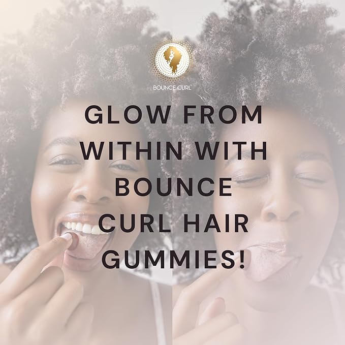 Bounce Curl Vegan Collagen Boosting Hair, Skin & Nails Gummies, 60 Strawberry Gummies