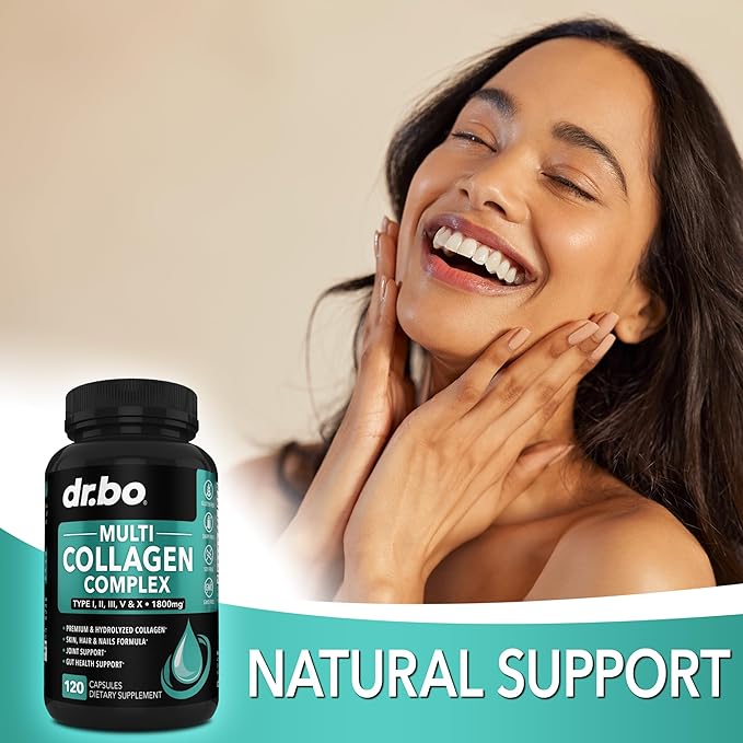 Multi Collagen Peptides & Liver Cleanse - Type I, II, III, V, & X Multi Collagen Peptides for Skin, Hair & Nails - Liver Cleanse Detox Support Supplement, Natural Milk Thistle Dandelion Supplements