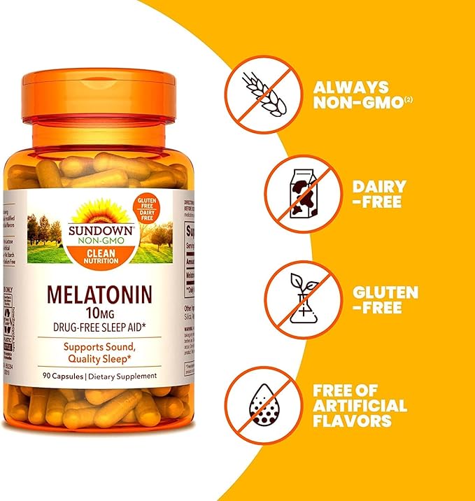 Sundown Melatonin 10 Mg, 90 Capsules