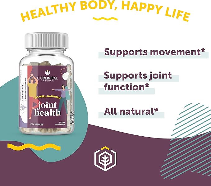 Joint Health - Scientifically formulated with Chondroitin Sulfate, Hyaluronic Acid, and Methylsulfonylmethane - 120 Capsules - 60 Day Supply