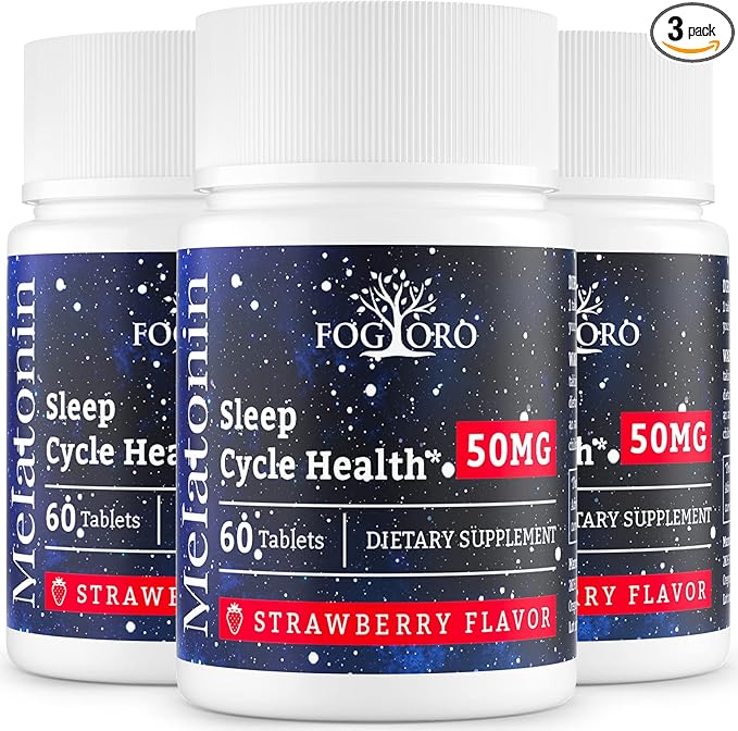 Powerful Melatonin -Fall Asleep Faster, Stay Asleep Longer,Easy to Take