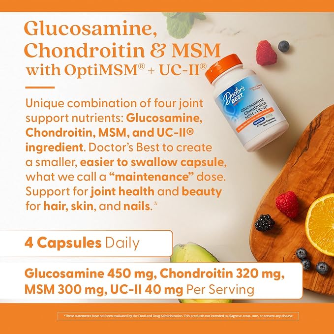 Doctor's Best Glucosamine, Chondroitin, MSM, UCII