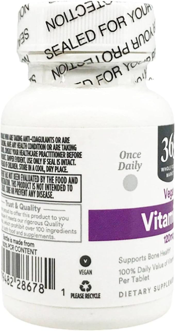 365 by Whole Foods Market, Vitamin K 120MCG, 100 CT