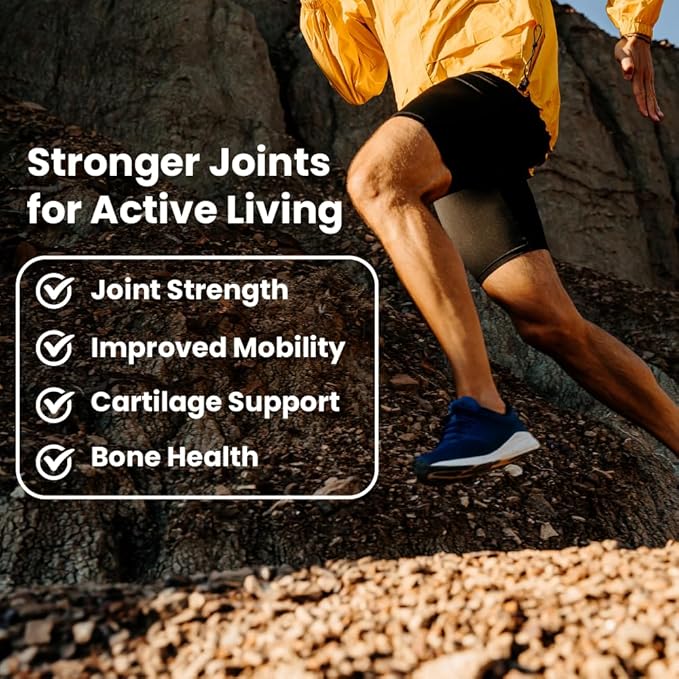 Sanar Naturals Glucosamine Chondroitin MSM Turmeric - Joint Support Supplement for Knees, Back, Hands, and Body - Non-GMO, Gluten Free, 120 Capsules
