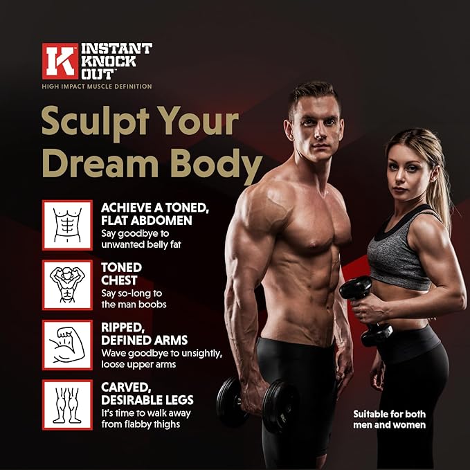 Instant Knockout Fat Burner for Men & Women - All Natural Ingredients with Glucomannan, Green Tea Extract, Cayenne Pepper Seeds and More