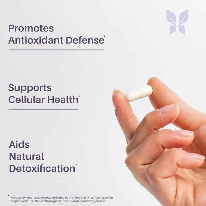 Advanced L-Glutathione Complex 100 mg S‑Acetyl‑L‑Glutathione Plus 50 mcg Selenium – Antioxidant, Detox, Liver & Immune Support – 90 Vegan Capsules, Non‑GMO, Gluten Free