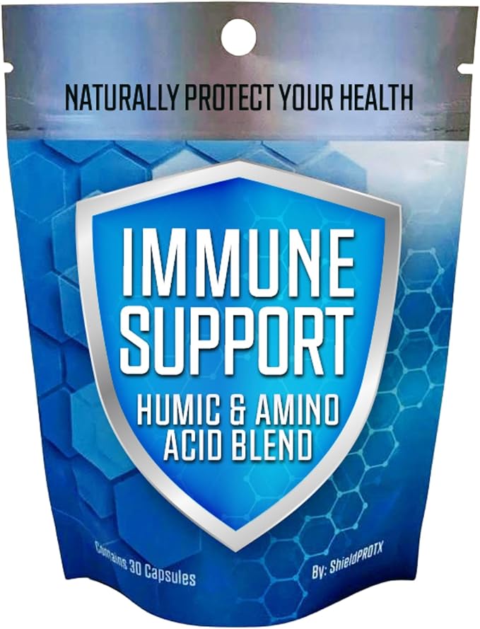 Immune Support, Humic Acid & Amino Acid Blend Supplement, 30 Vegetable Capsules, Advanced Immune Support Formula