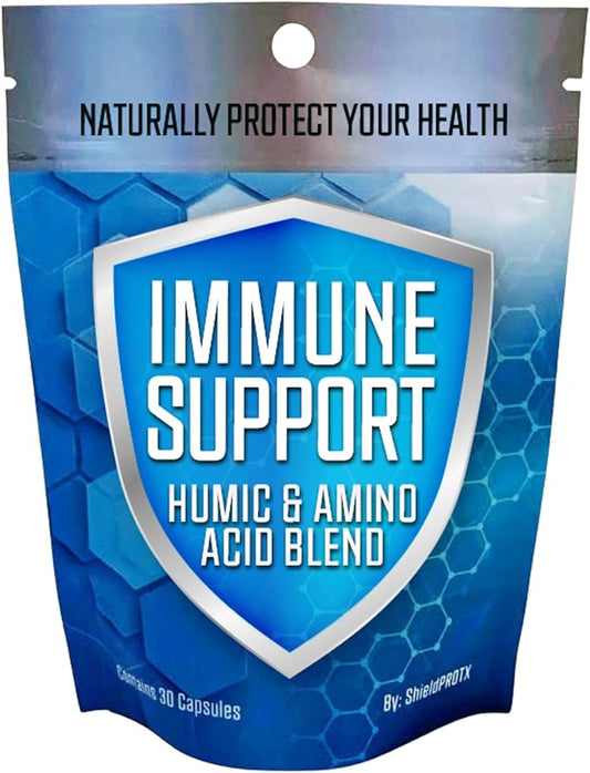 Immune Support, Humic Acid & Amino Acid Blend Supplement, 30 Vegetable Capsules, Advanced Immune Support Formula