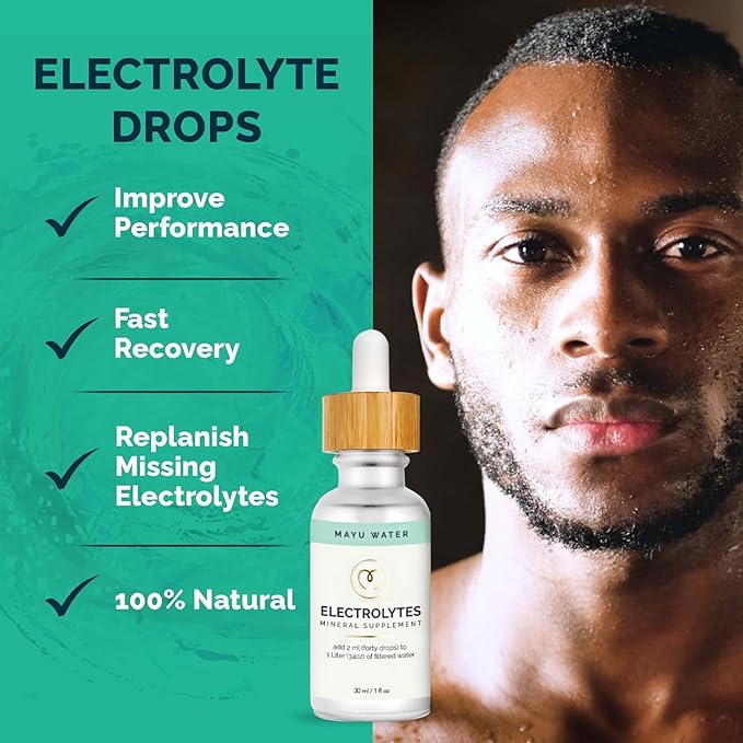 mayu Trace Mineral Drops (3Pack)+ Electrolyte Water Drops