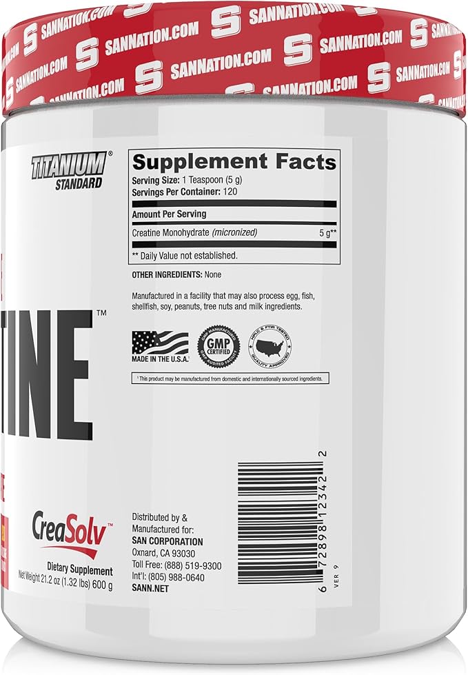 Performance Creatine 600g – Supports Muscle Growth and Athletic Endurance, 120 Servings