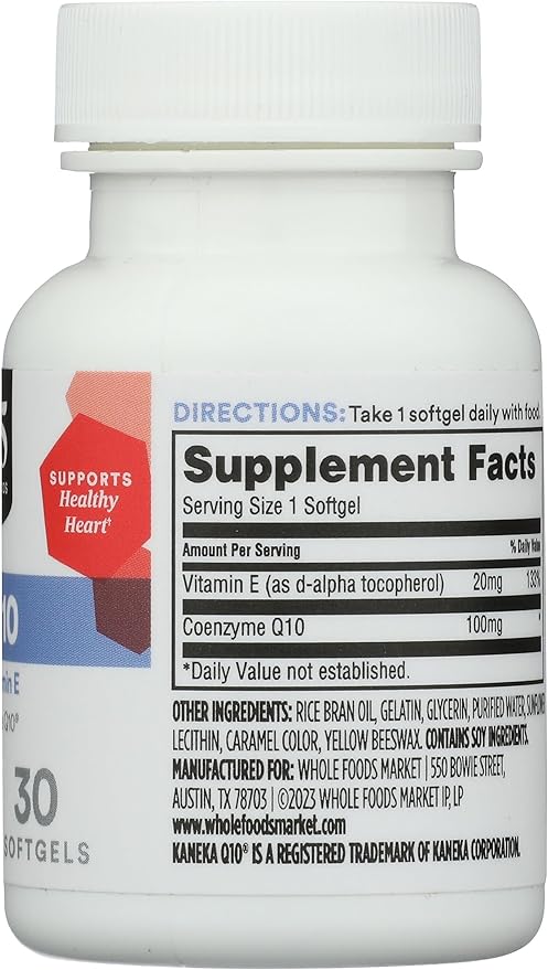 365 by Whole Foods Market, Co Q10 100Mg, 30 Softgels