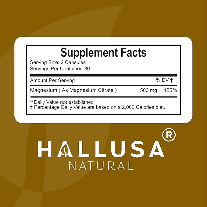 – Magnesium for Leg Cramps, Magnesium as Oxide 500 mg, 60 Capsules, 60-Day Supply, Muscle Relaxation, High Absorption.
