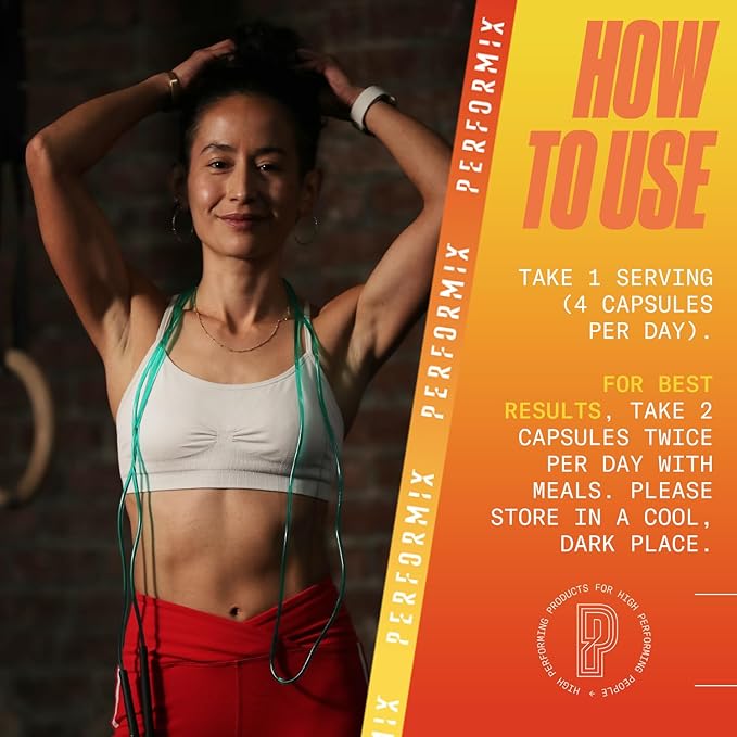 PERFORMIX - AbCuts CLA + Probiotics - Fitness Goals - Supports Lean Muscle Growth & Gut Health - Energy & Endurance - Digestive Health Wellness - Women & Men - 100 Soft Gels