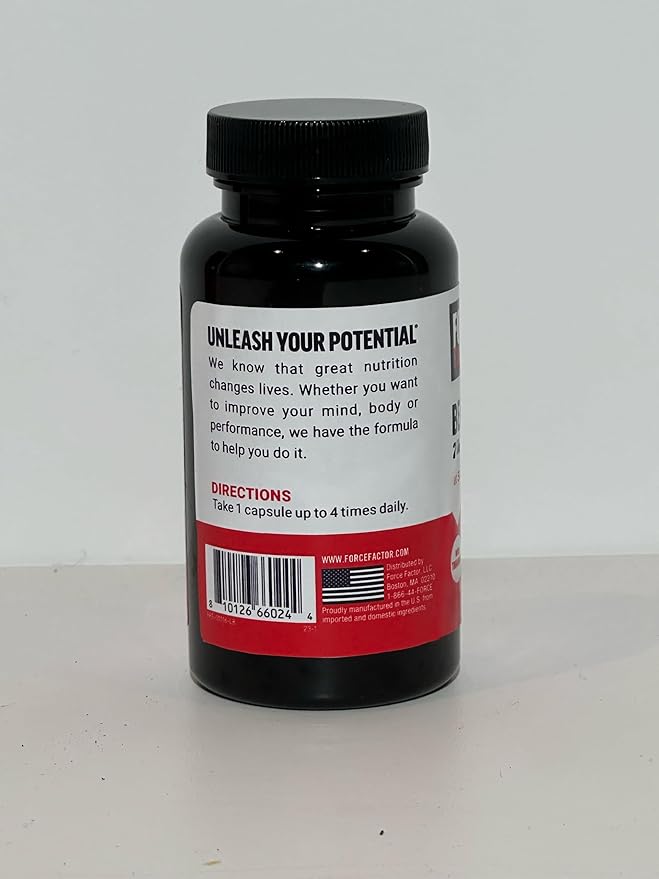 FORCE FACTOR Benfotiamine Plus Thiamine Supplement, Fat Soluble Vitamin B1 for High Absorption, Non-GMO, Vegan, 90 Vegetable Capsules
