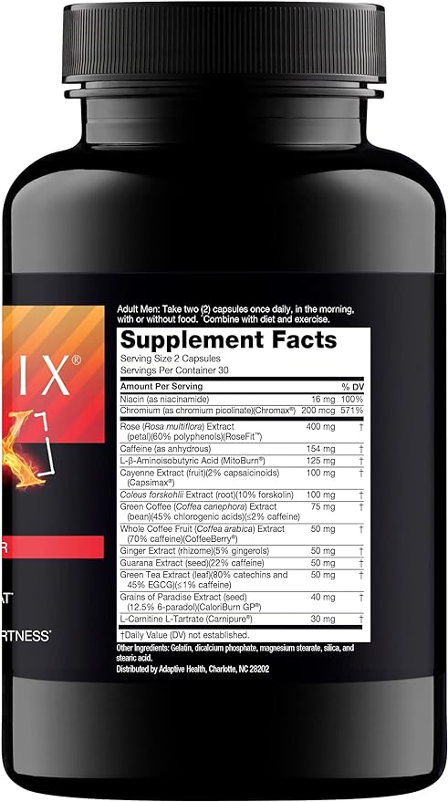 Nugenix Thermo-X: Thermogenic Fat Burner Supplement for Men, Extreme Metabolic Accelerator, 120 Count