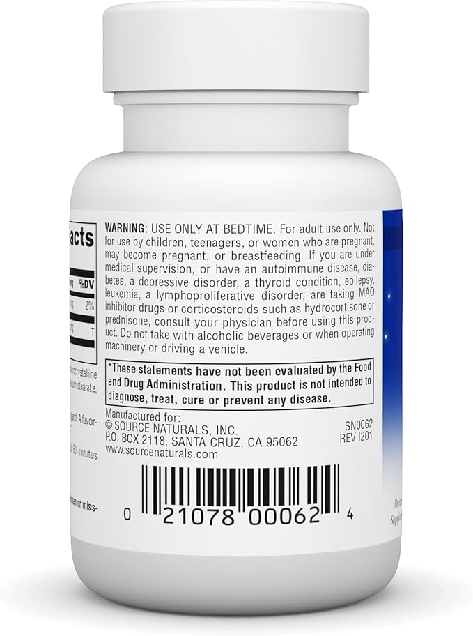 Source Naturals Melatonin, Helps Promote Sleep*, 2 mg - 60 Time-Released Tablets