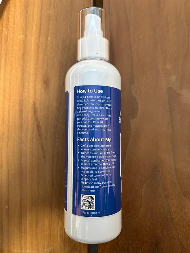 Magnesium Oil Spray with MSM - Spray it Away with Magnesium - Fast Acting Transdermal Formula to Relax Muscles - Lightly Scented with Lavender - 2 Pack - Product of Canada (100 ml (Pack of 2))