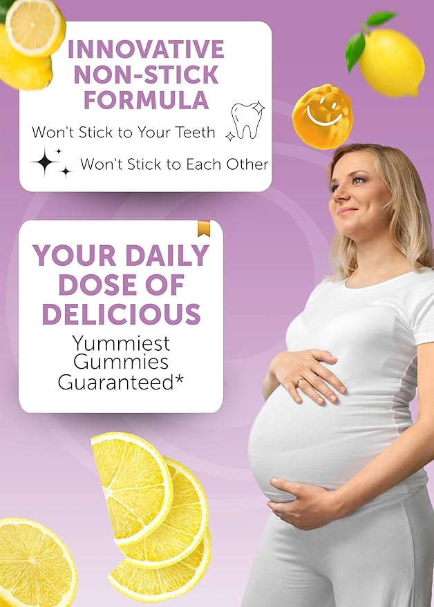 Lunakai USA Made Prenatal Vitamins for Women with Iron & Folic Acid - Delicious Prenatal Gummies, Non-GMO, Gelatin-Free, 60ct