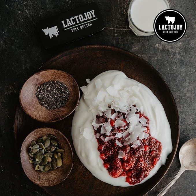 LactoJoy Lactase Pills I 240 Pieces Refill Package I Powerful Lactase Enzymes for Lactose Intolerance I Ultra Pure Lactase for Improved Digestion I 100% Vegan