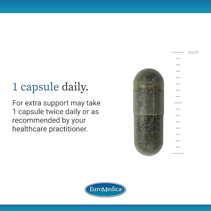 Euromedica Andrographis EP80 - Supplement for Brain Health & Immune Support - Joint Health Support Supplement to Aid Mobility - Vegan Adaptogen Supplement for Energy & Liver Support - 60 Capsules
