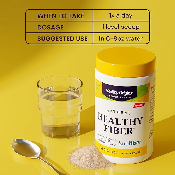 Healthy Origins Healthy Fiber (All Natural, Non-GMO, Gluten Free, Digestive Support, Prebiotic), 7.9 Ounce