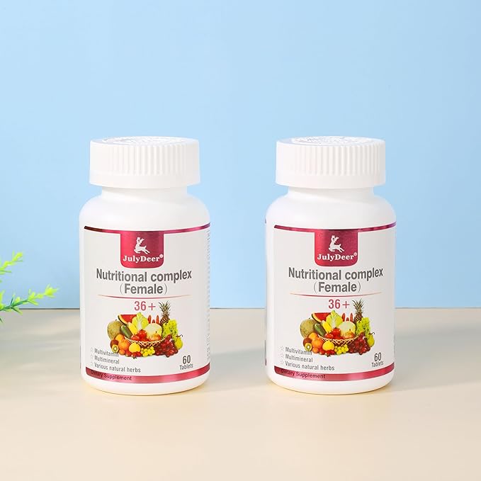 One Daily Tablet Multivitamin for Women - Complete Multimineral with Vitamin A, C, D, E and B-Complex, Zinc & More for Women's Immunity, Hair, Skin & Nails, Digestion + Vegetarian - 2 Bottles