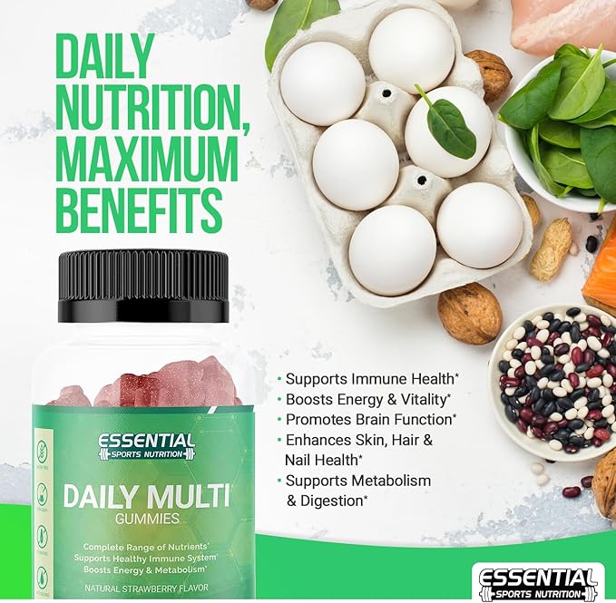 Adult Multivitamin for Men & Women | 60 Gummies | Vitamins A, C, D, E, B-6 and B-12 | 30 Day Supply