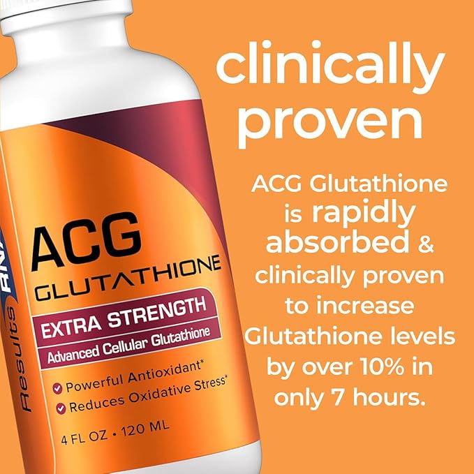 Results RNA - ACG Glutathione Extra Strength Immune Boost – Powerful Antioxidant & Immune Boost Formula in a Great Tasting Spray. Recommended by Doctors Worldwide ( 4 oz )