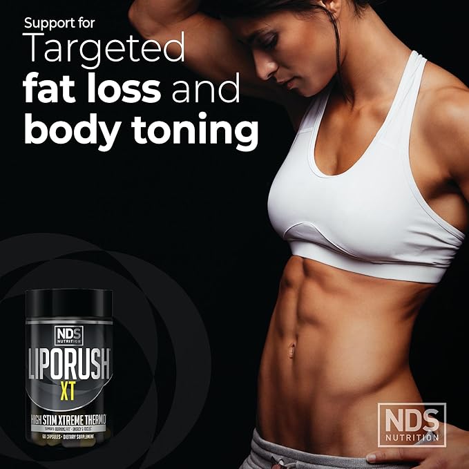 NDS Nutrition XT - Super Concentrated Thermogenic with L-Carnitine & Teacrine for Shredding Fat - Supports Maximum Energy, Focus, Calorie Burning, Diuretic, Appetite Control (60 Capsules)