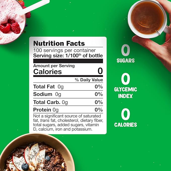 Pyure Organic Liquid Vanilla Stevia Drops | Stevia Liquid Sweetener Keto Sugar Substitutes | Zero Calorie, Zero Sugar, Zero Carb | Plant-Based Sugar Free Liquid Stevia Extract |1.8 oz (4 Pack)